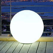 Boule Lumineuse Blanche sur Secteur -  50 cm